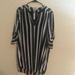 Lily White Striped Tunic Dress